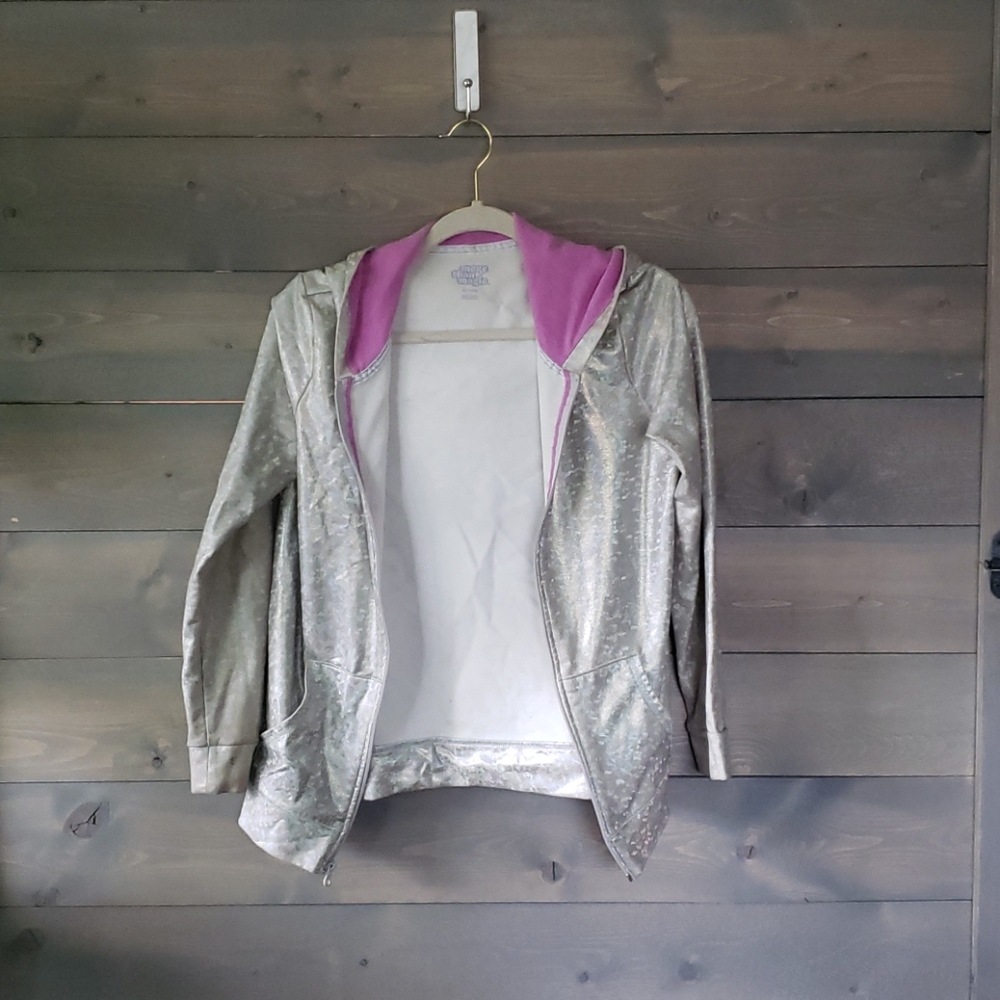 Silver holographic girls jacket